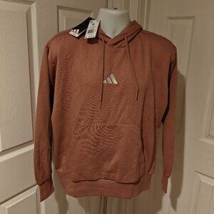 Adidas Essentials FeelCozy Fleece Hoodie Warm Clay Men’s Medium IN6069 NWT